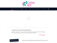 Tablet Screenshot of caitlinricefit.com